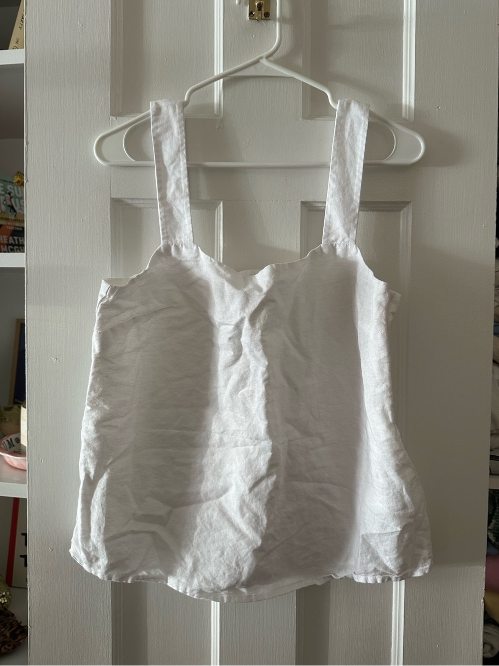 j.crew linen-blend tank top